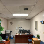 Real virtual meeting setup before lighting and sound consulting